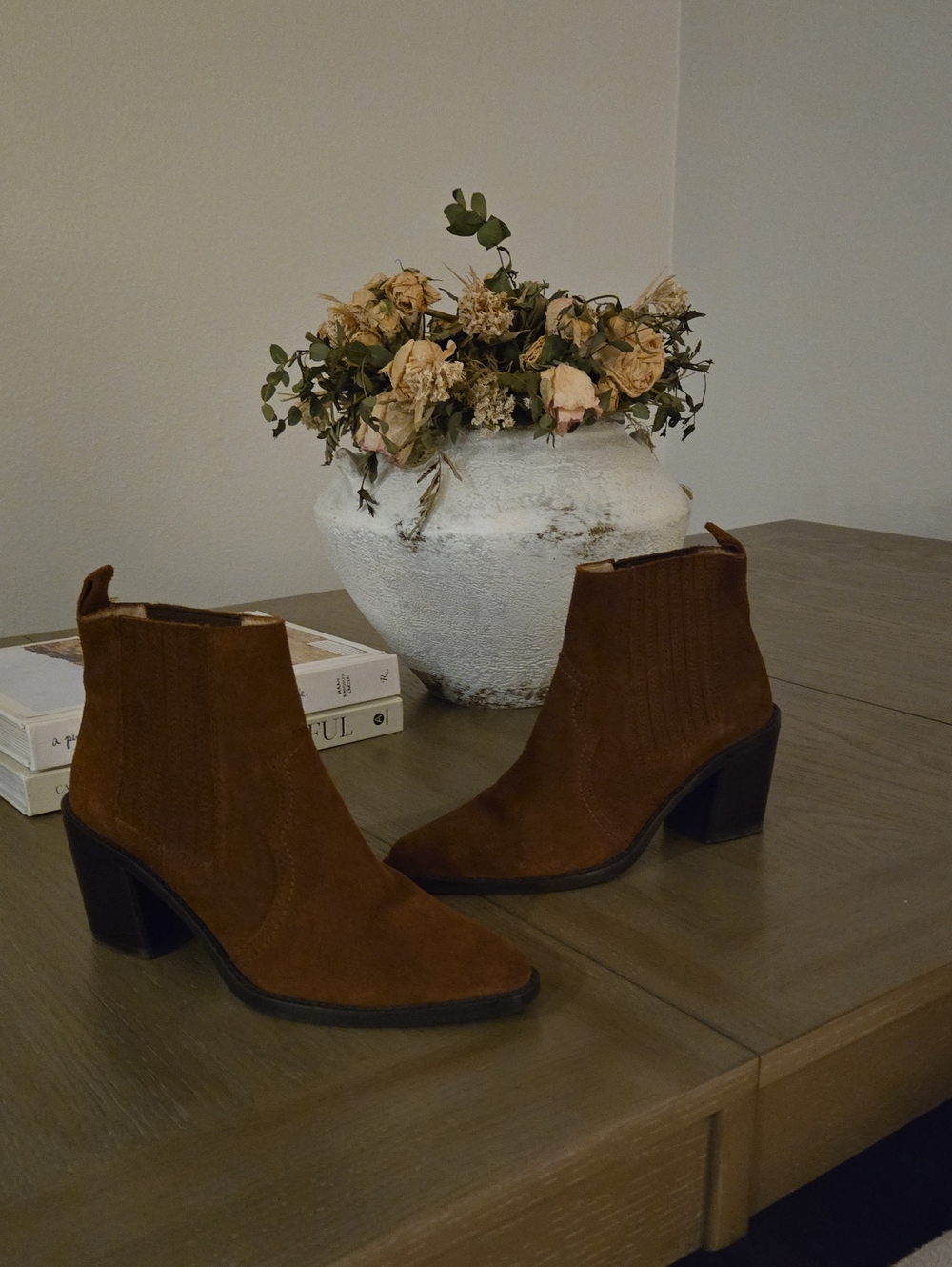 Massimo Dutti Suede Boots Like New Size 5.5